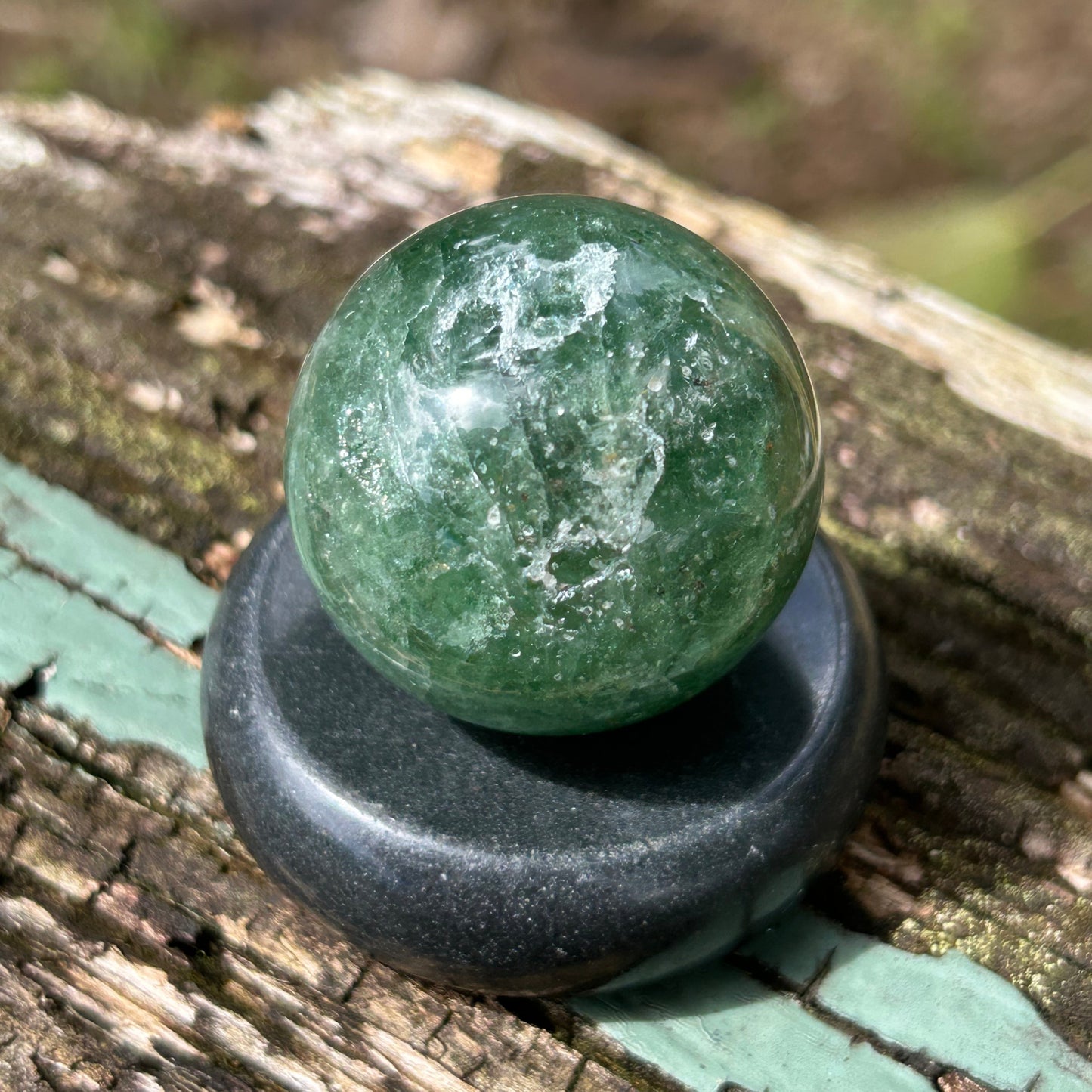 Green Strawberry Quartz Sphere