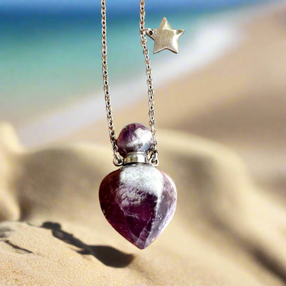 Amethyst Bottle Necklace