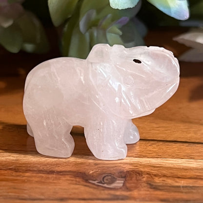 Rose Quartz Elephant