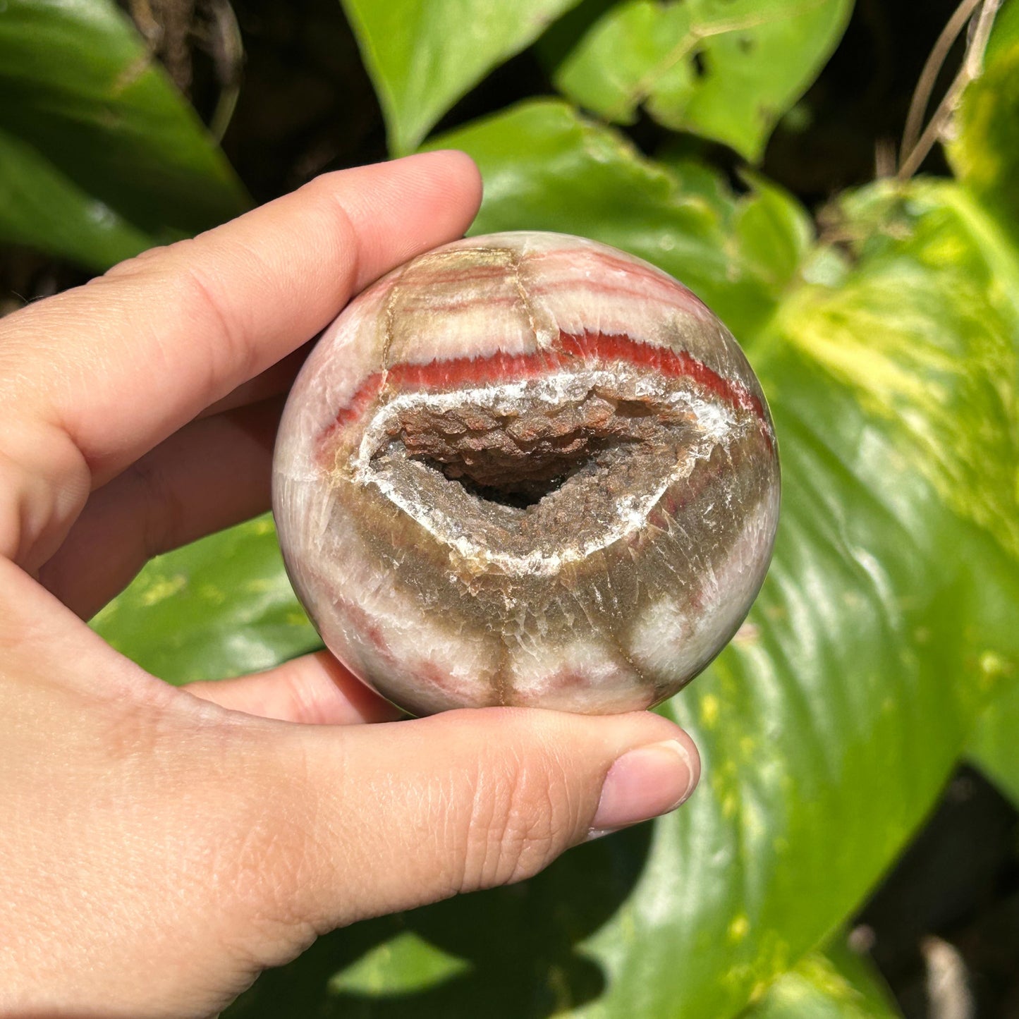 Dali Jasper Geode Sphere