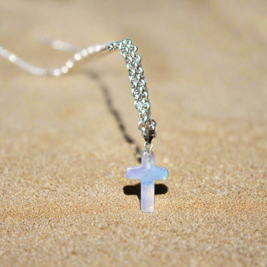 Opalite Cross Necklace