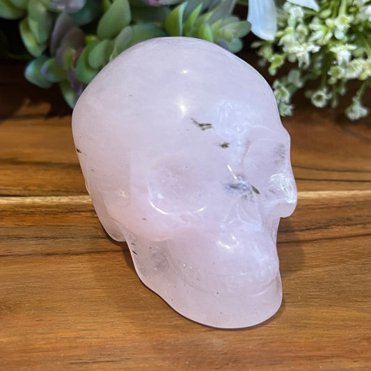 Rose Quartz Skull