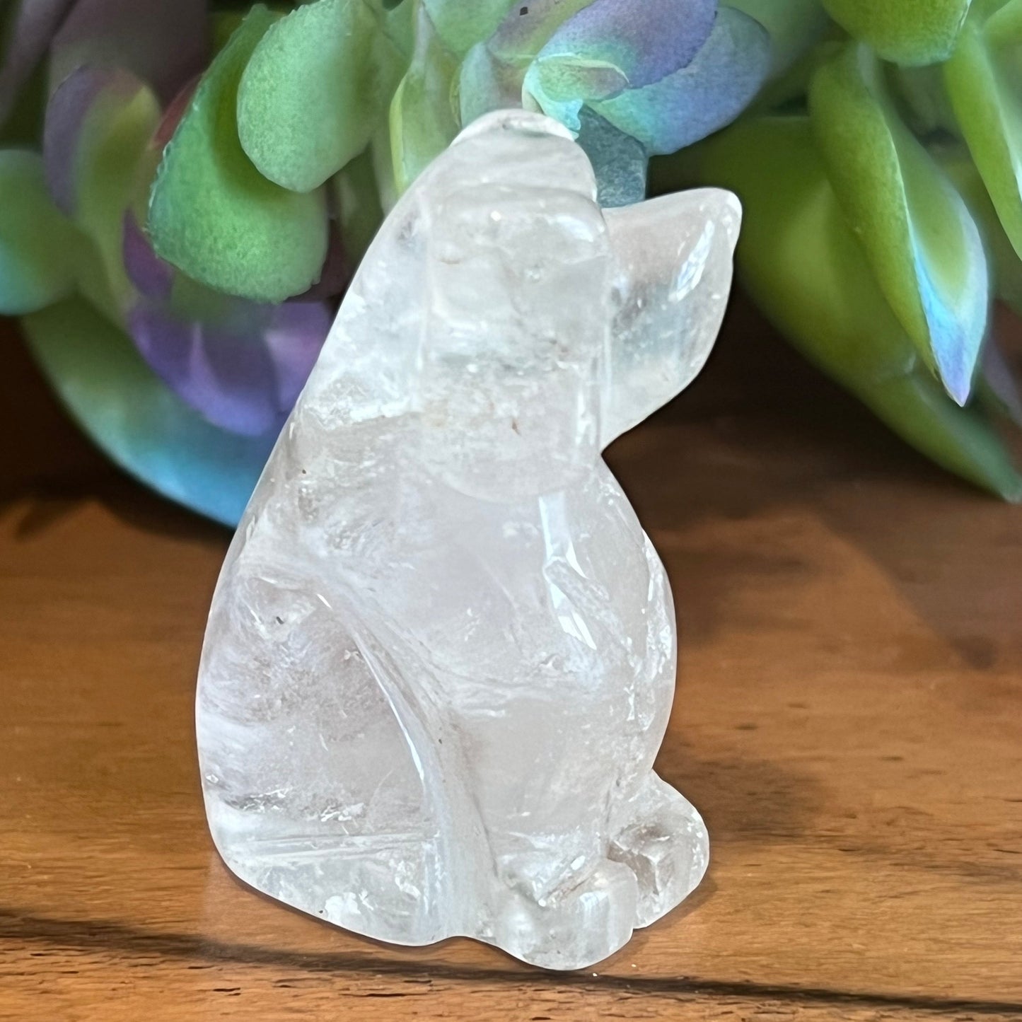 Clear Quartz Dog