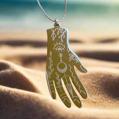 Tarot Hand Necklace