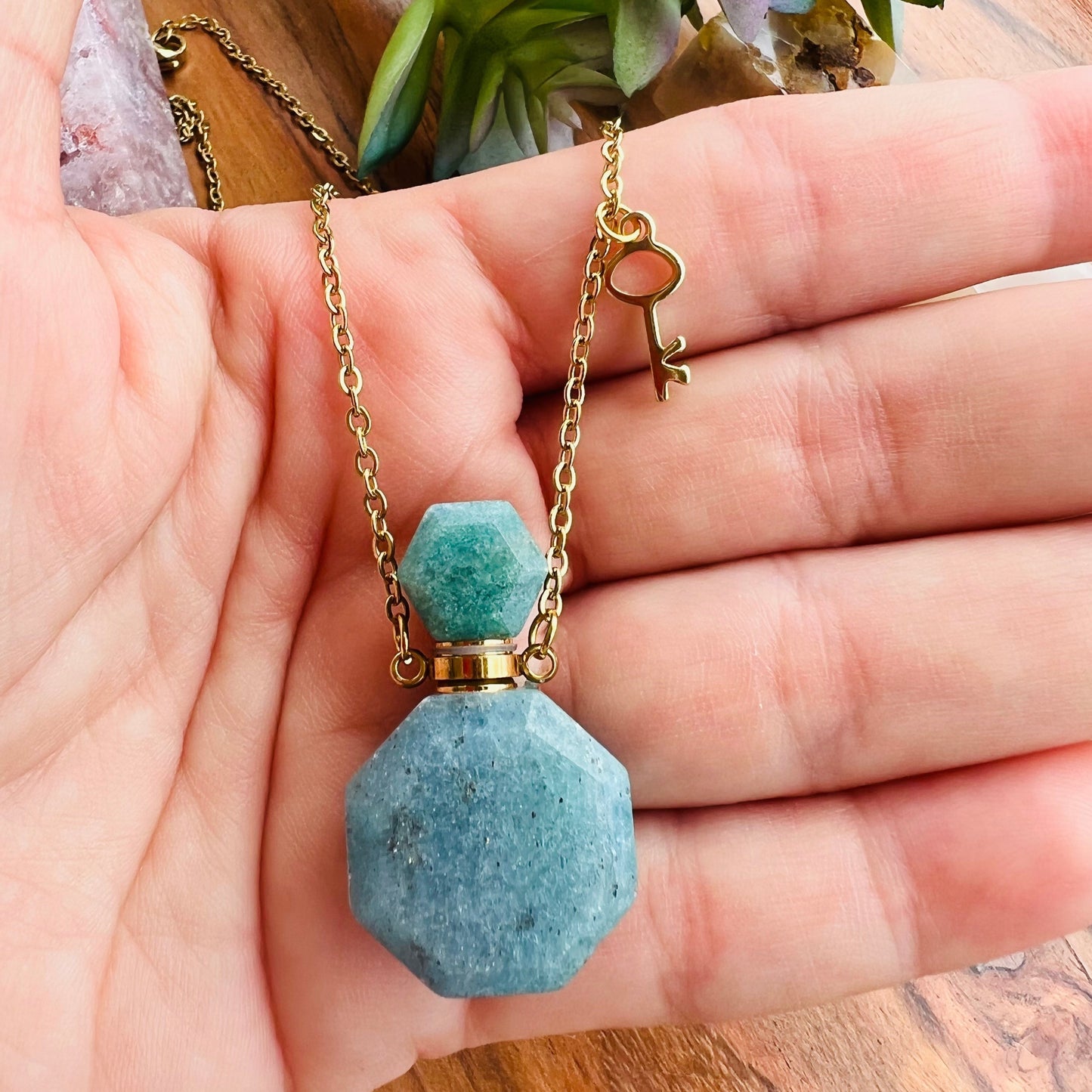 Amazonite Bottle Necklace