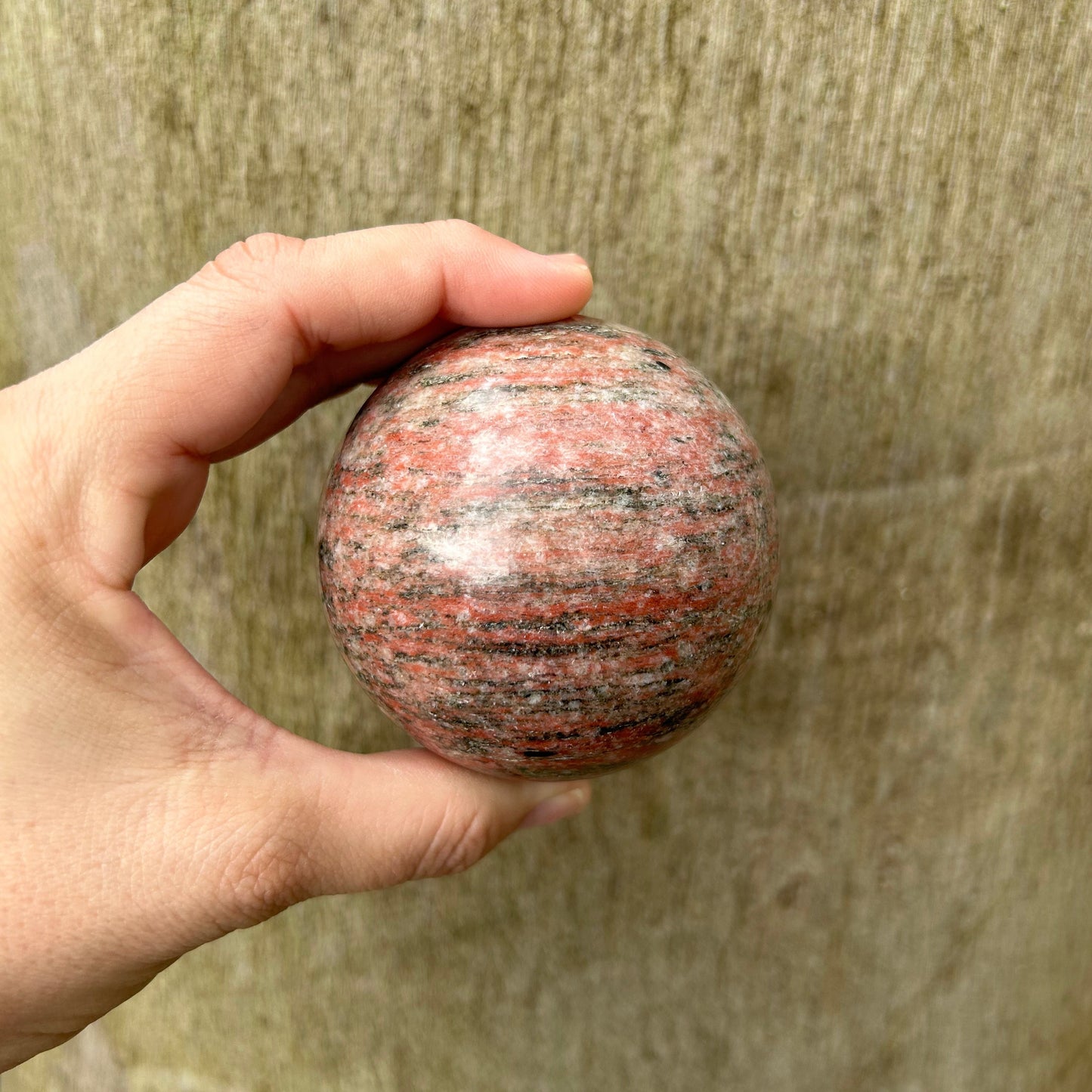 Red Zebra Jasper Sphere