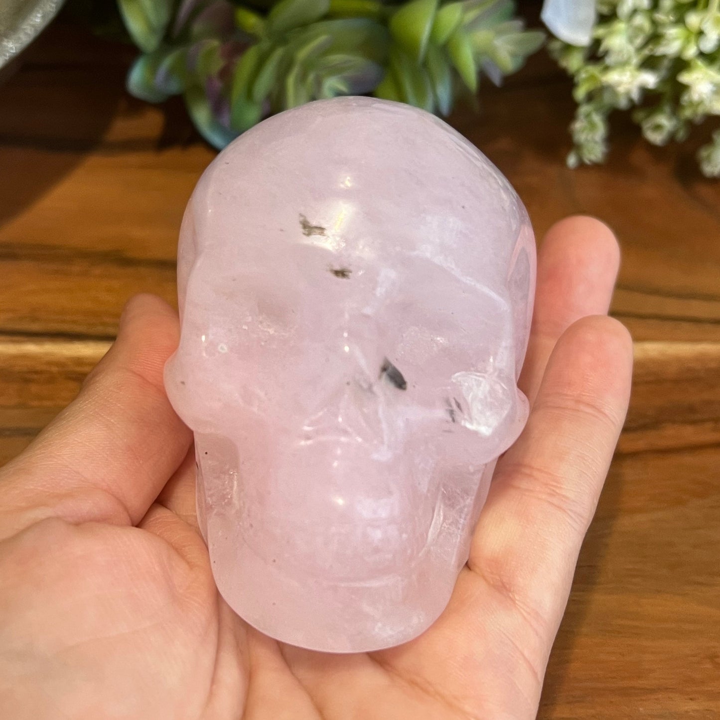 Rose Quartz Skull