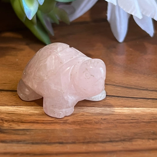 Rose Quartz Turtle