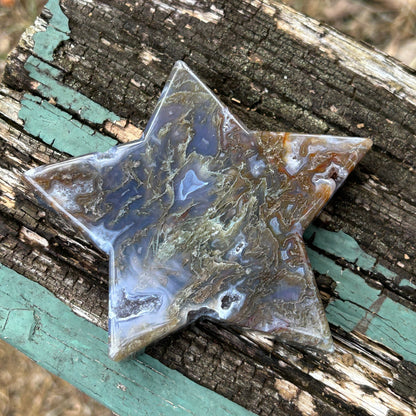 Moss Agate Star