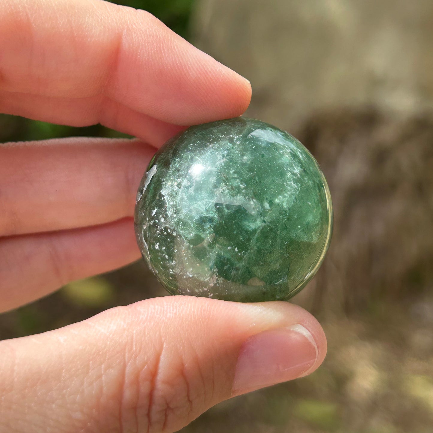 Green Strawberry Quartz Sphere