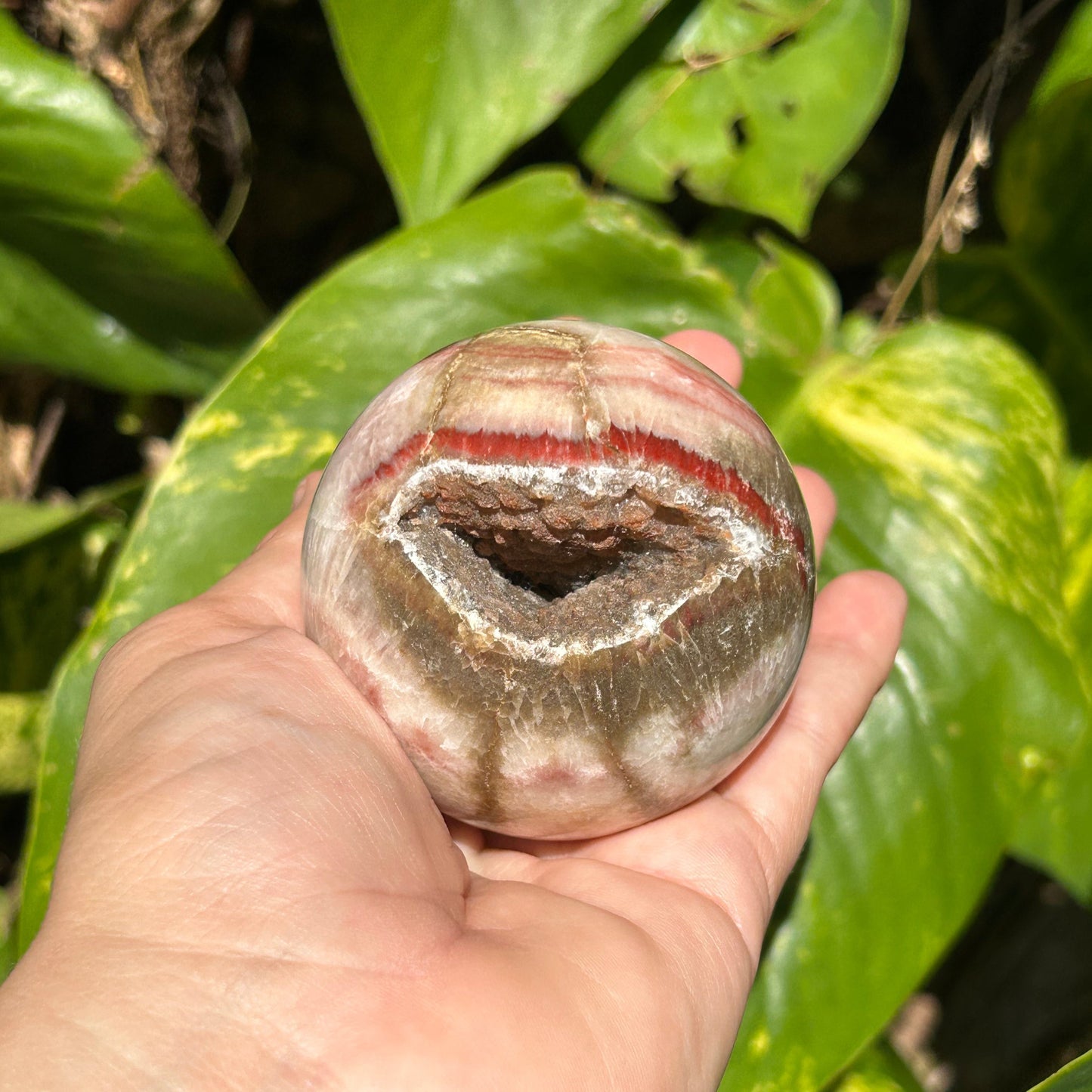 Dali Jasper Geode Sphere