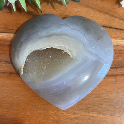 Druzy Agate Heart