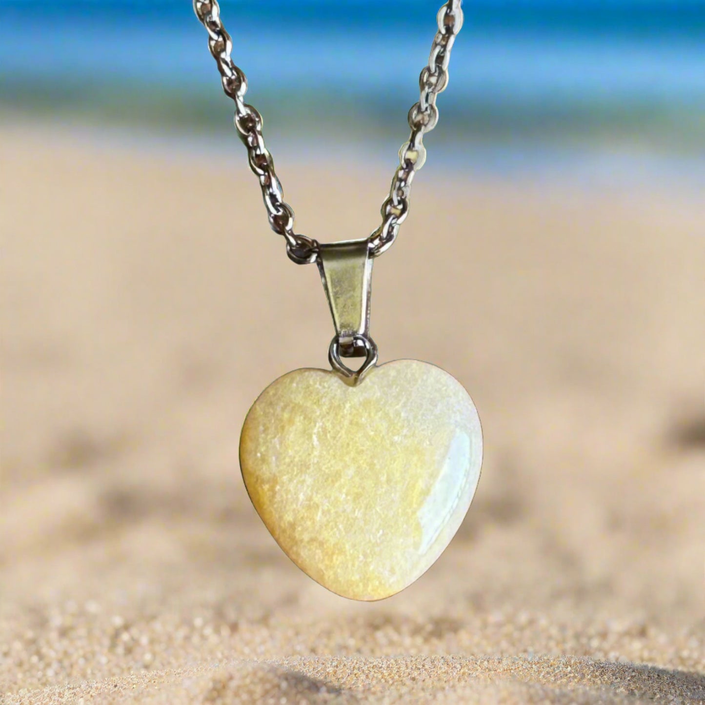 Citrine Heart Necklace