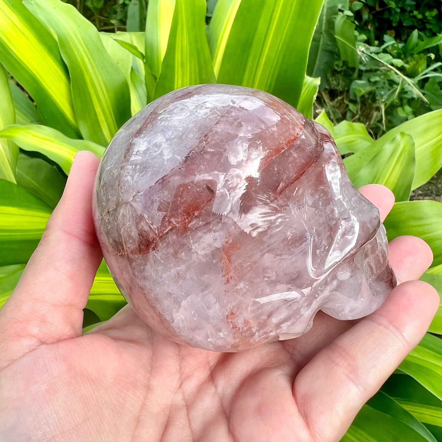 Hematoid Quartz Skull