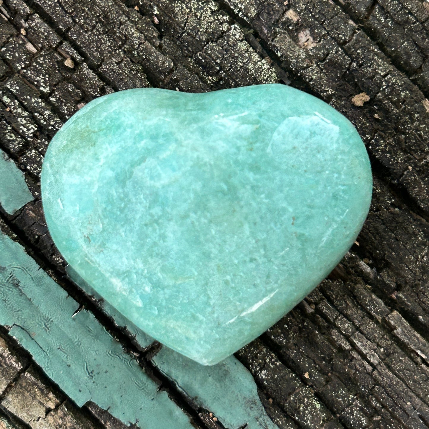 Amazonite Heart