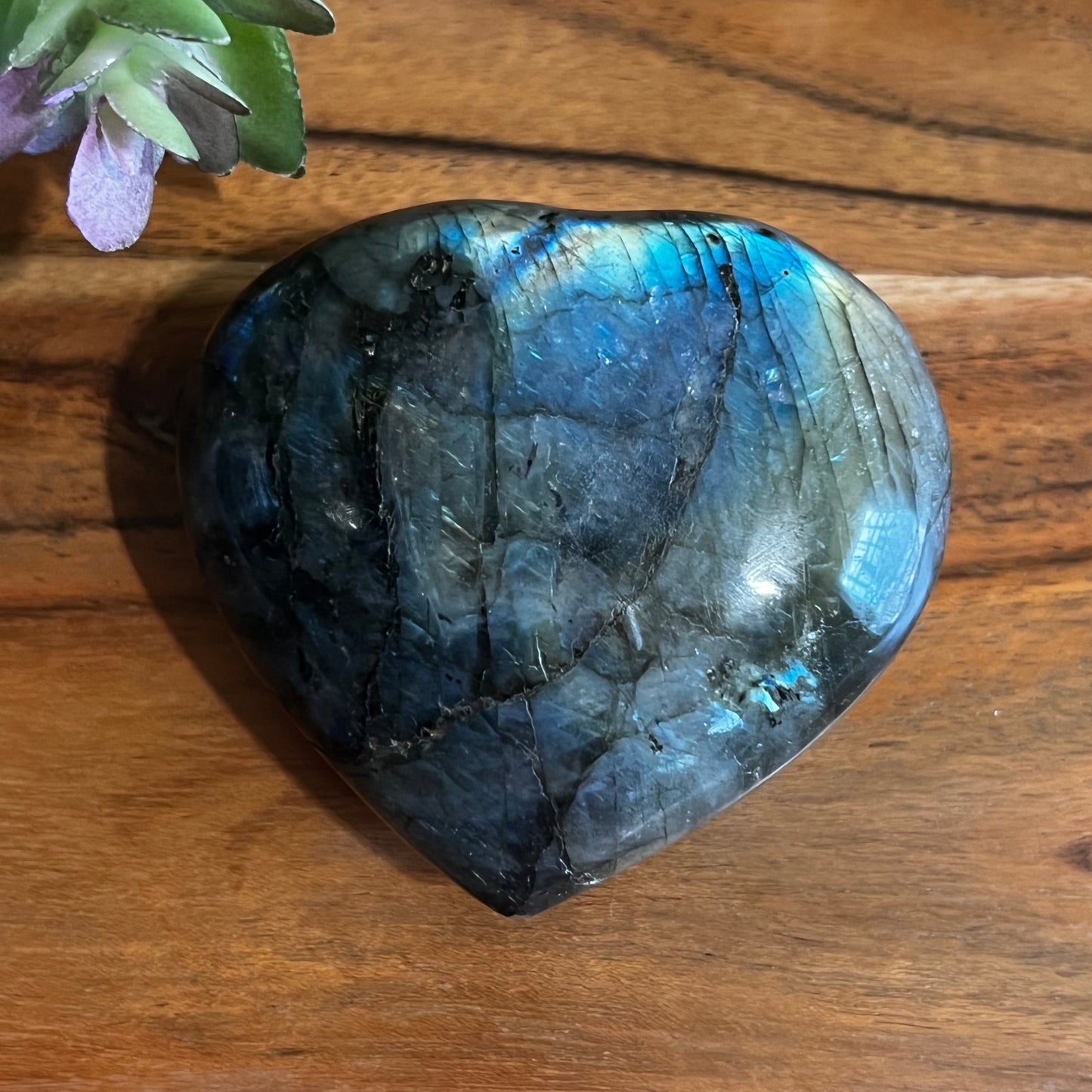 Labradorite Heart