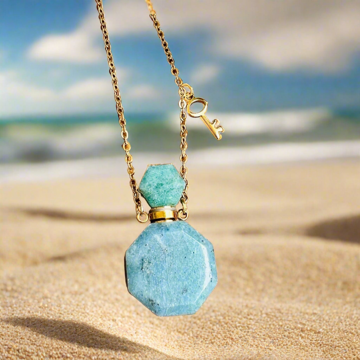 Amazonite Bottle Necklace