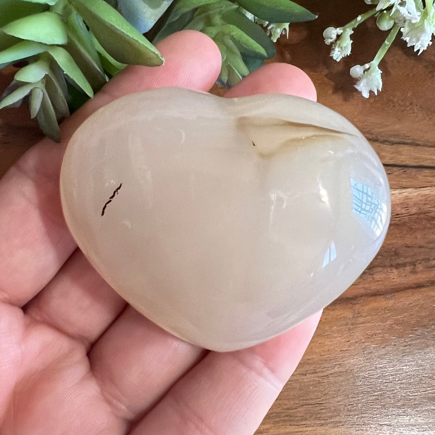 Dendritic Agate Heart