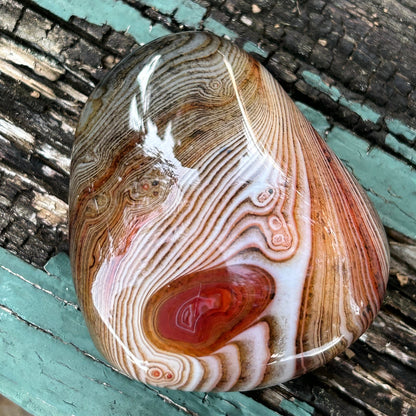 Sardonyx “Silk Agate” Palm Stone