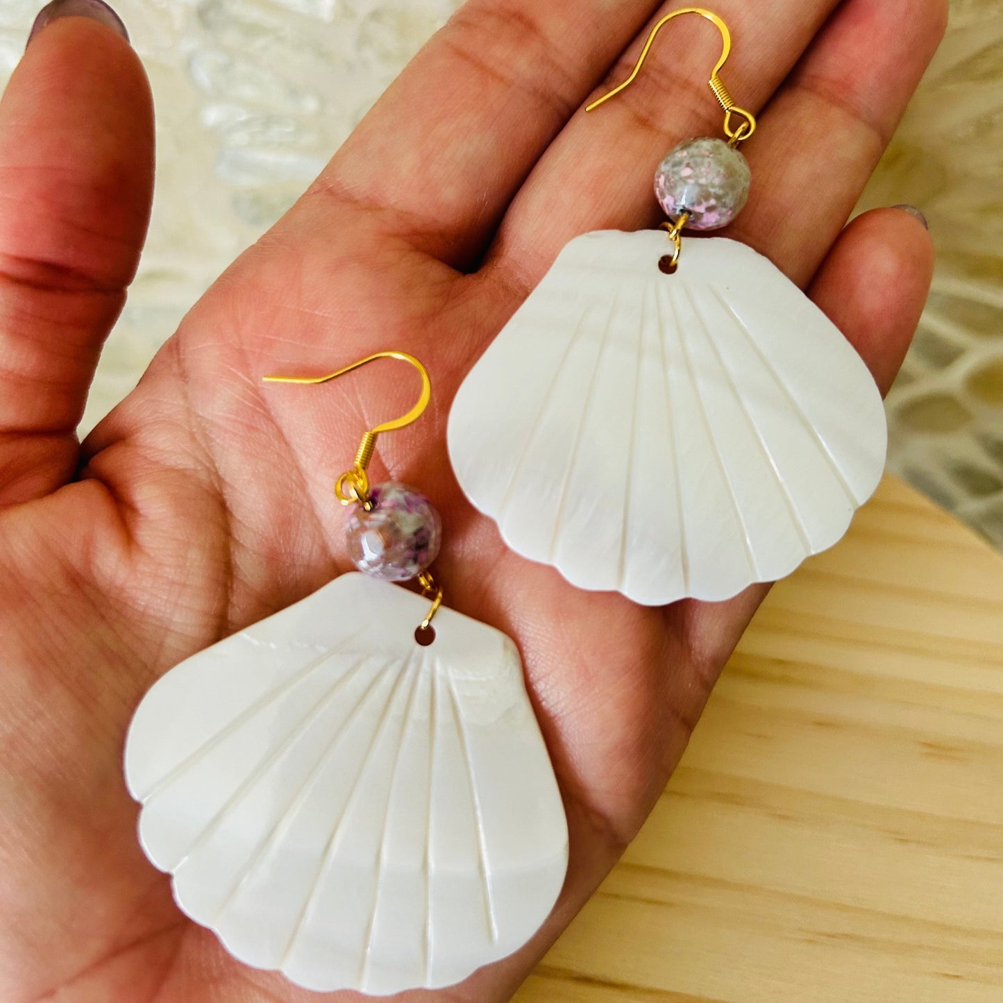 Mother of Pearl Shell Earrings