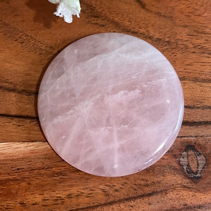 Rose Quartz Pocket Coin