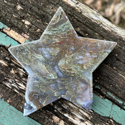 Moss Agate Star